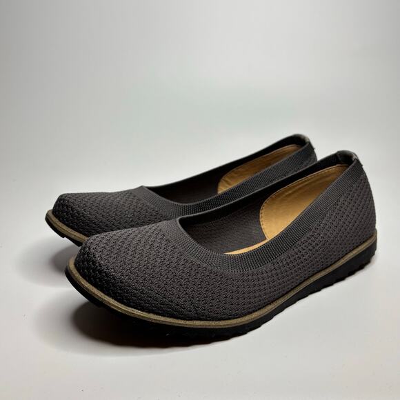 Comfortiva Rena Recycled Knit Ballet Flat in Smoke - Picture 6 of 10